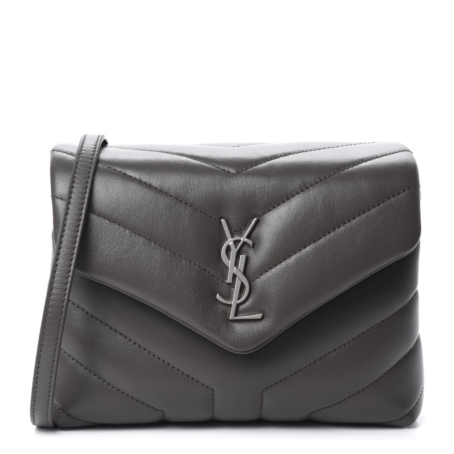 Calfskin Y Quilted Monogram Toy Loulou Crossbody Bag Earth