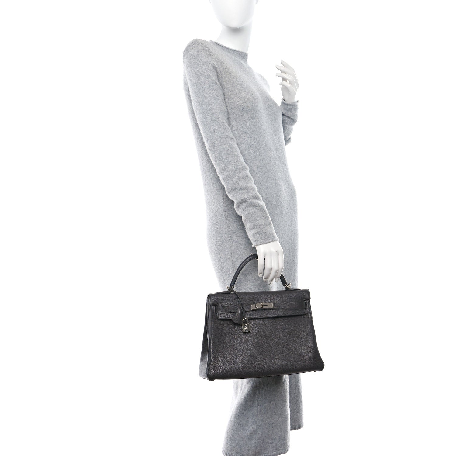 Hermes Togo Kelly Retourne 32 Graphite 2 of 10