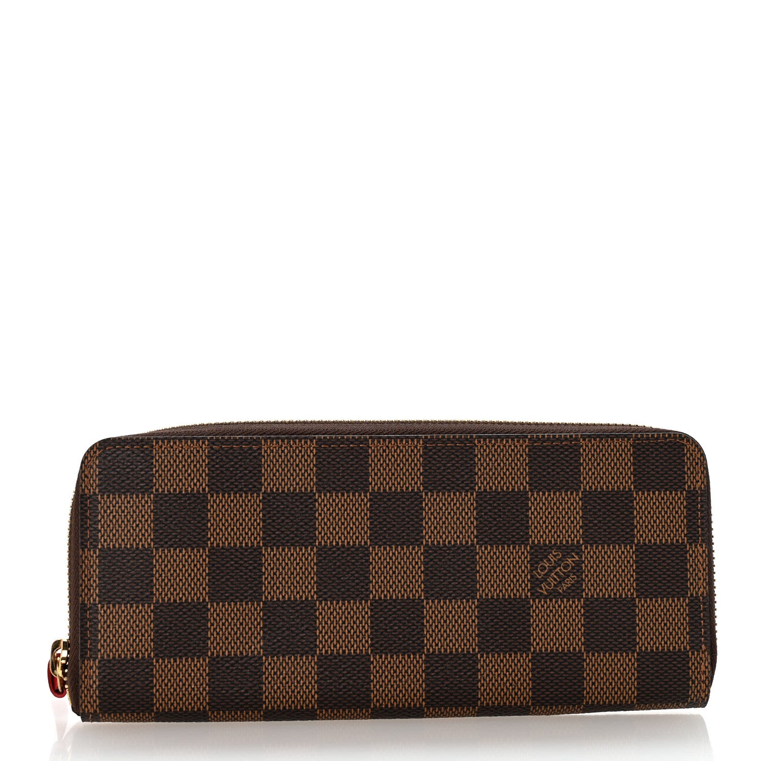 Louis Vuitton Damier Ebene Clemence Wallet Cherry 1 of 9