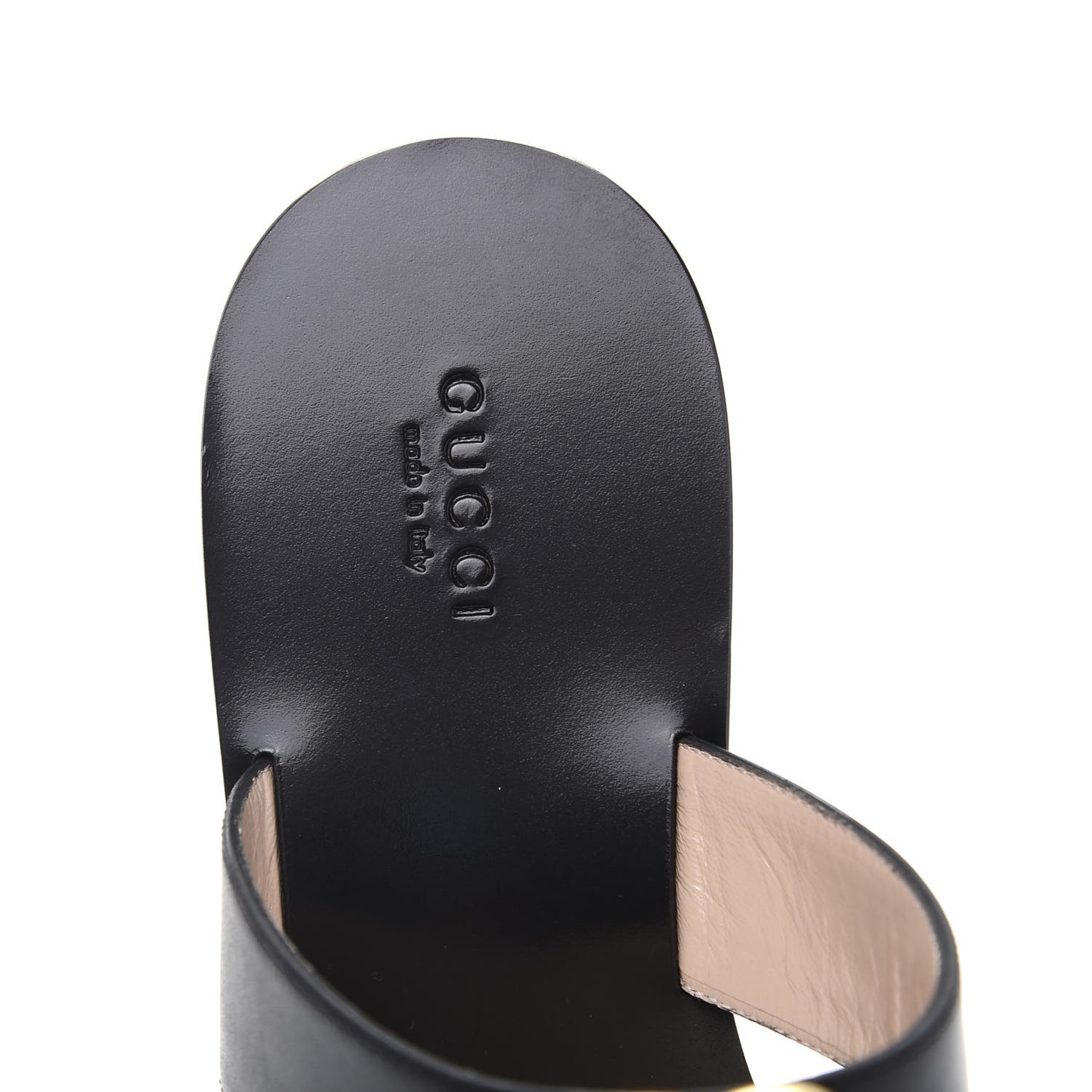 Calfskin GG Marmont Thong Sandals 39 Black