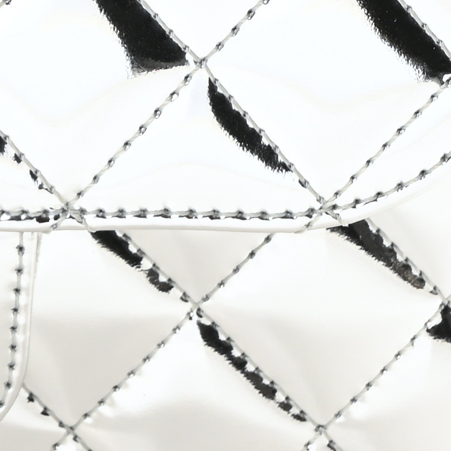 Chanel Mirror Calfskin Metallic Calfskin Quilted Hollywood Boulevard Mini Flap With Star Coin Purse Silver 9 of 12