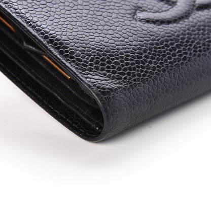 Chanel Caviar Timeless CC Compact French Wallet Black 8 of 15