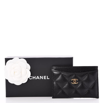 Chanel Caviar Quilted Card Holder Black 9 of 9