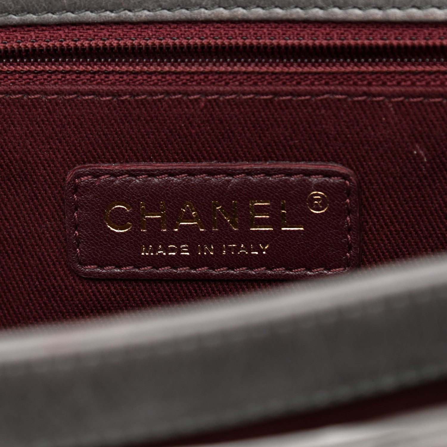 Chanel Glazed Calfskin Quilted Large Perfect Edge Flap Grey 6 of 11