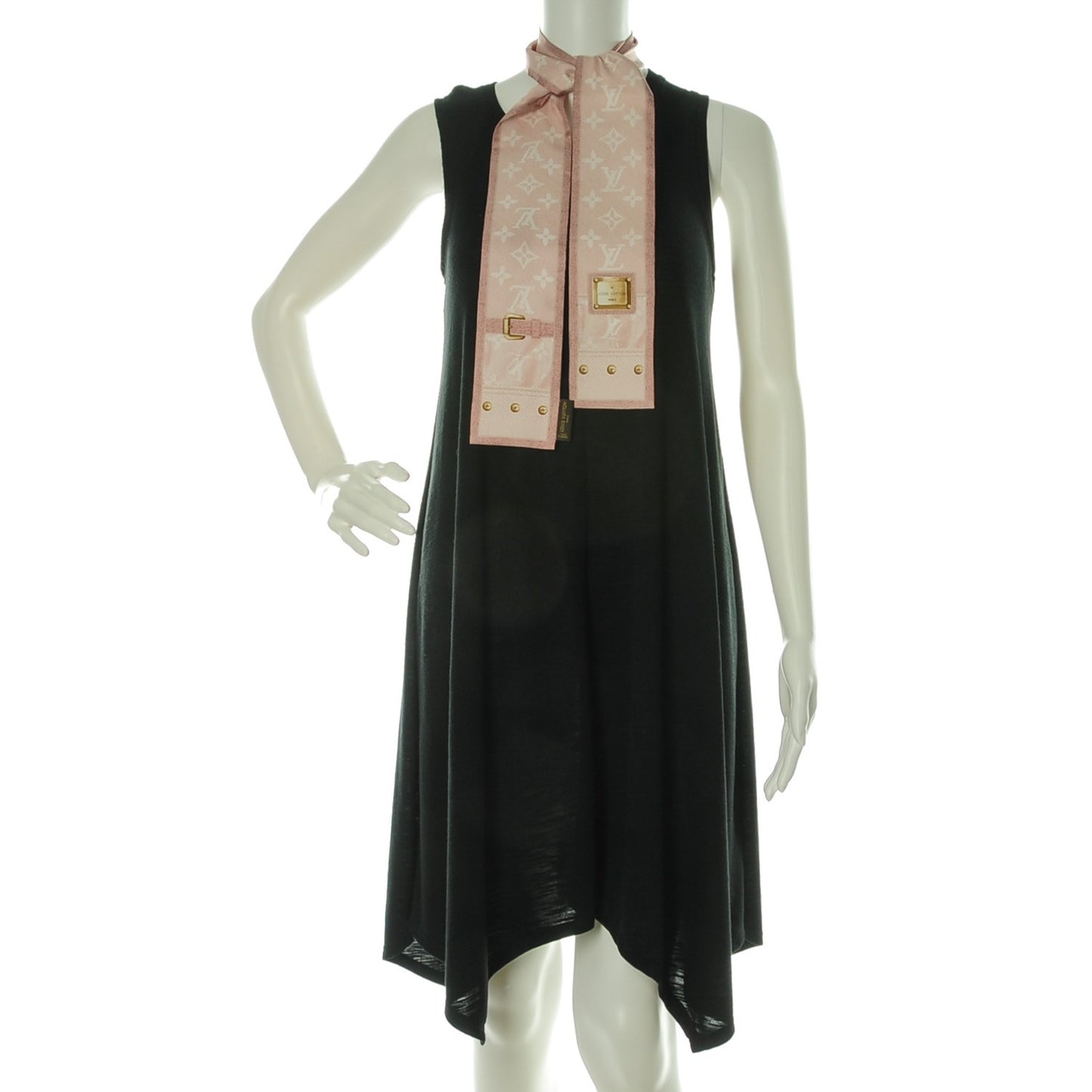 Silk Monogram New Denim Bandeau Rose Clair