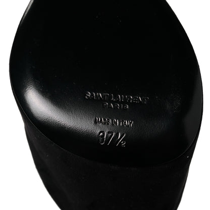 Saint Laurent Kid Scamosciato Kassia 95 Platform Pump 37.5 Black 6 of 9