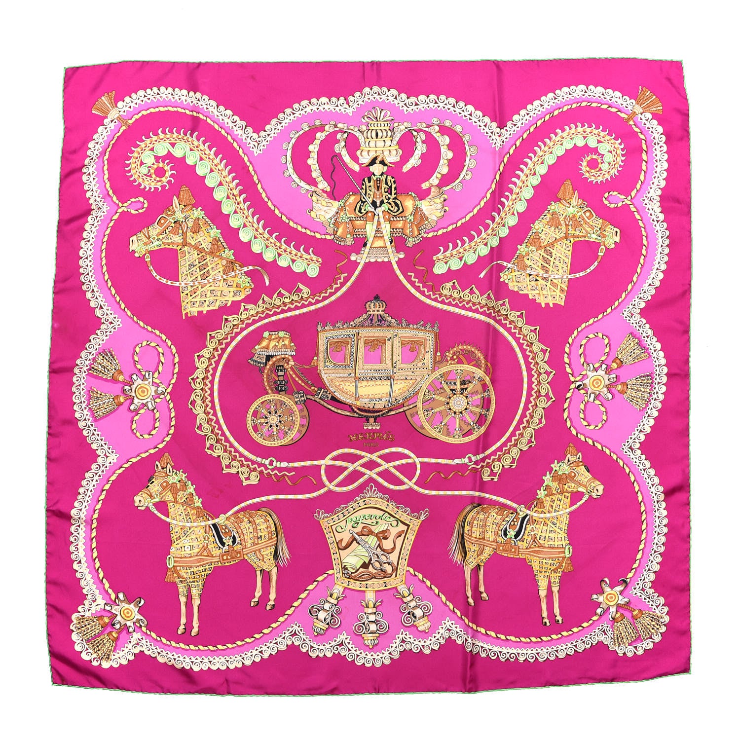 Hermes Silk Paperoles Scarf 90 1 of 9