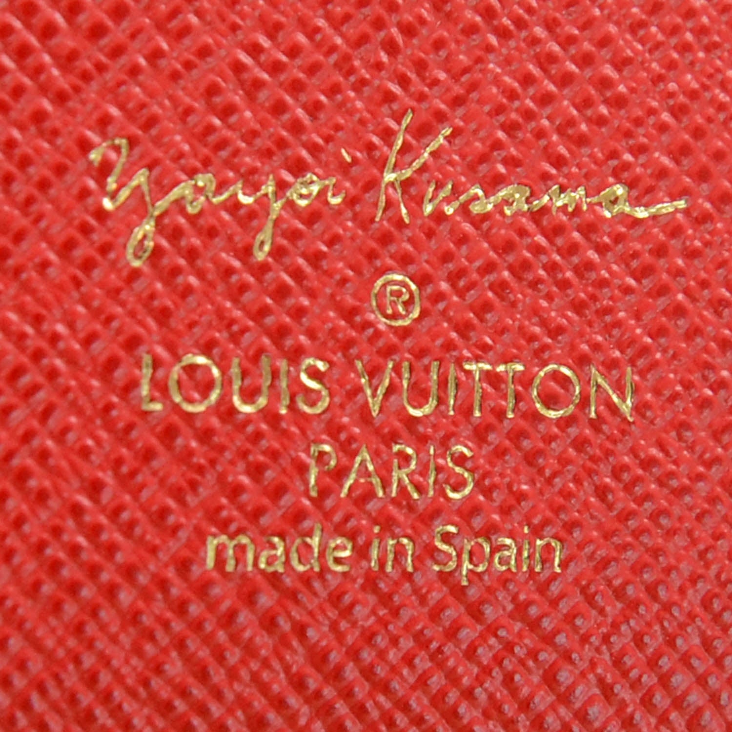 Louis Vuitton Monogram Kusama Town Small Ring Agenda Cover Red 4 of 6