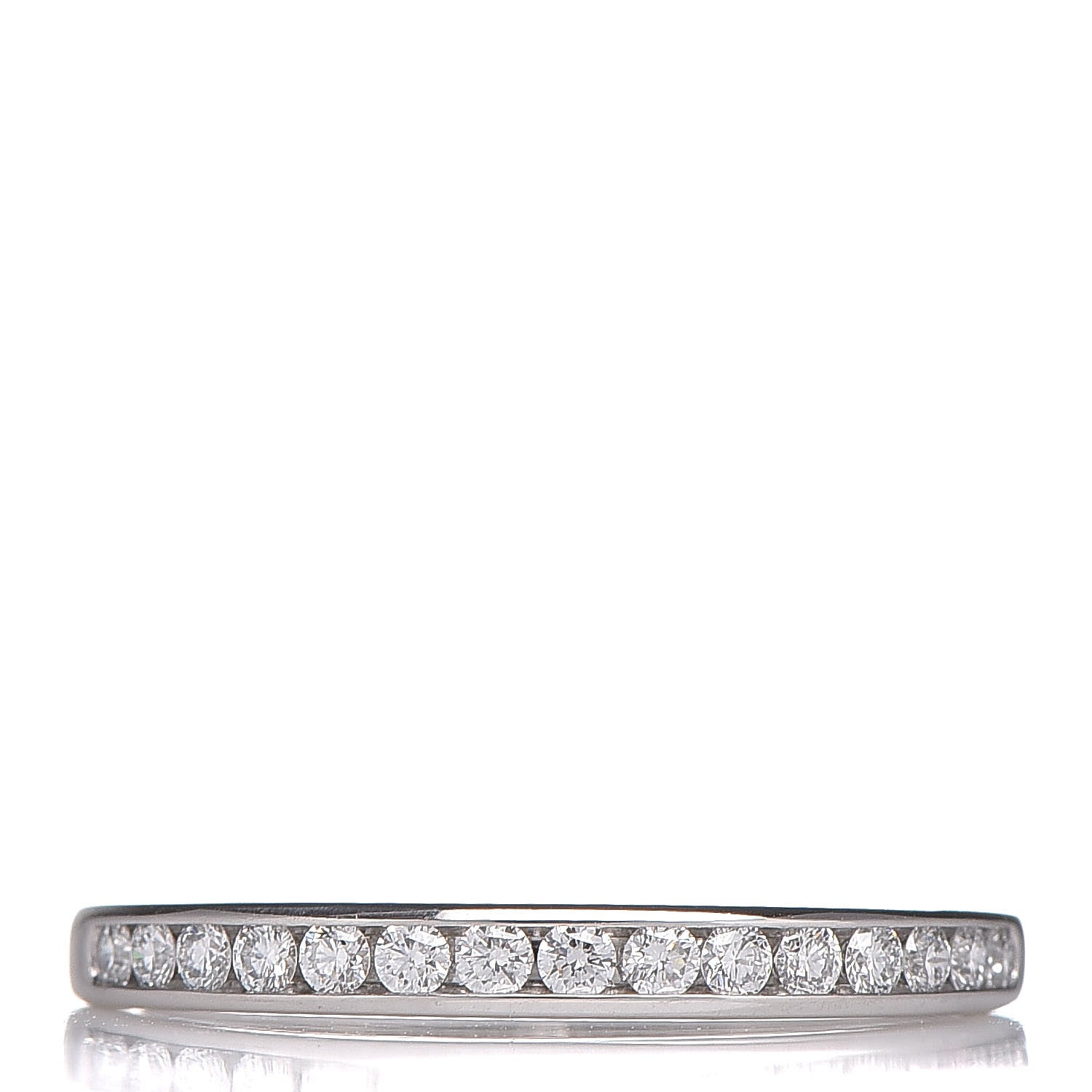 Tiffany Platinum Diamond .17ctw Half Circle Wedding Band Ring 48 4.5 1 of 6