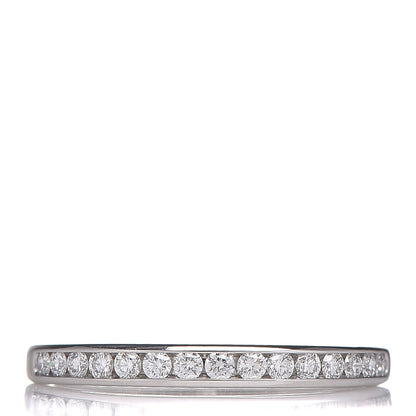 Tiffany Platinum Diamond .17ctw Half Circle Wedding Band Ring 48 4.5 1 of 6
