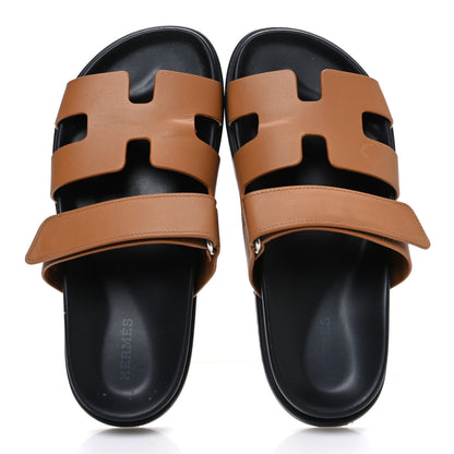 Hermes Calfskin Womens Chypre Sandals 36 Naturel 2 of 12