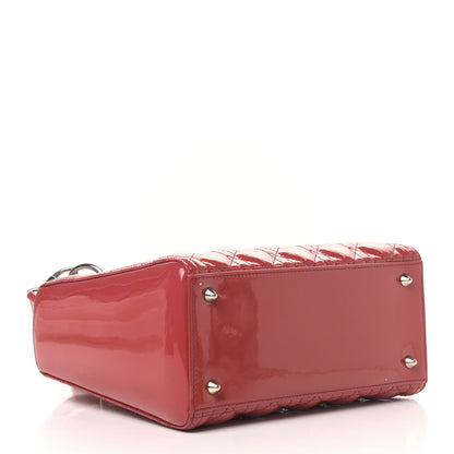 Christian Dior Patent Cannage Medium Lady Dior Red 3 of 5