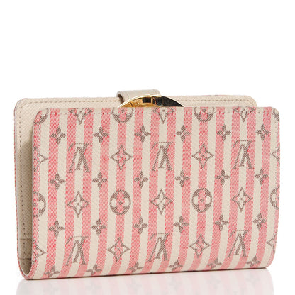Louis Vuitton Mini Lin Croisette French Purse Wallet Rouge 3 of 7
