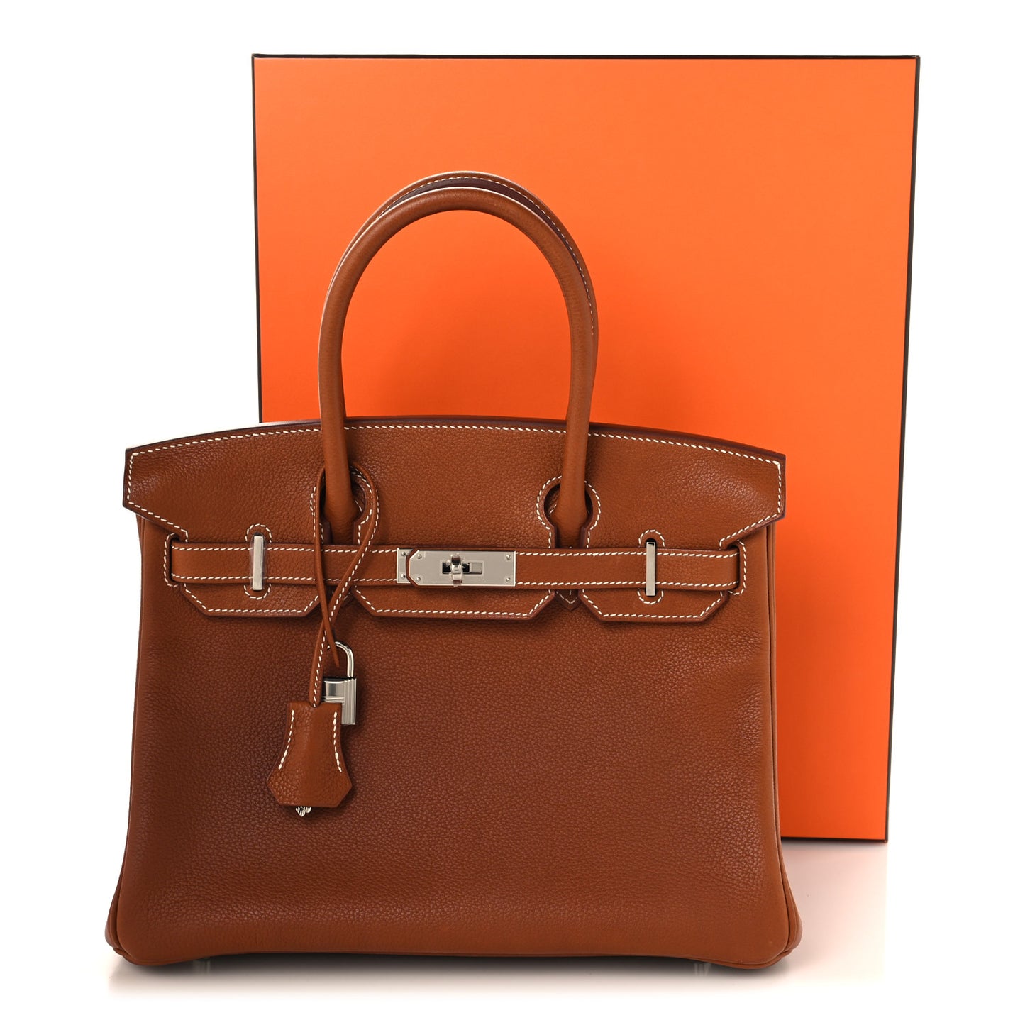Natural Barenia Faubourg Birkin 30 Fauve