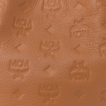 MCM Calfskin Ottomar Monogram Essential Bucket Cognac 11 of 13