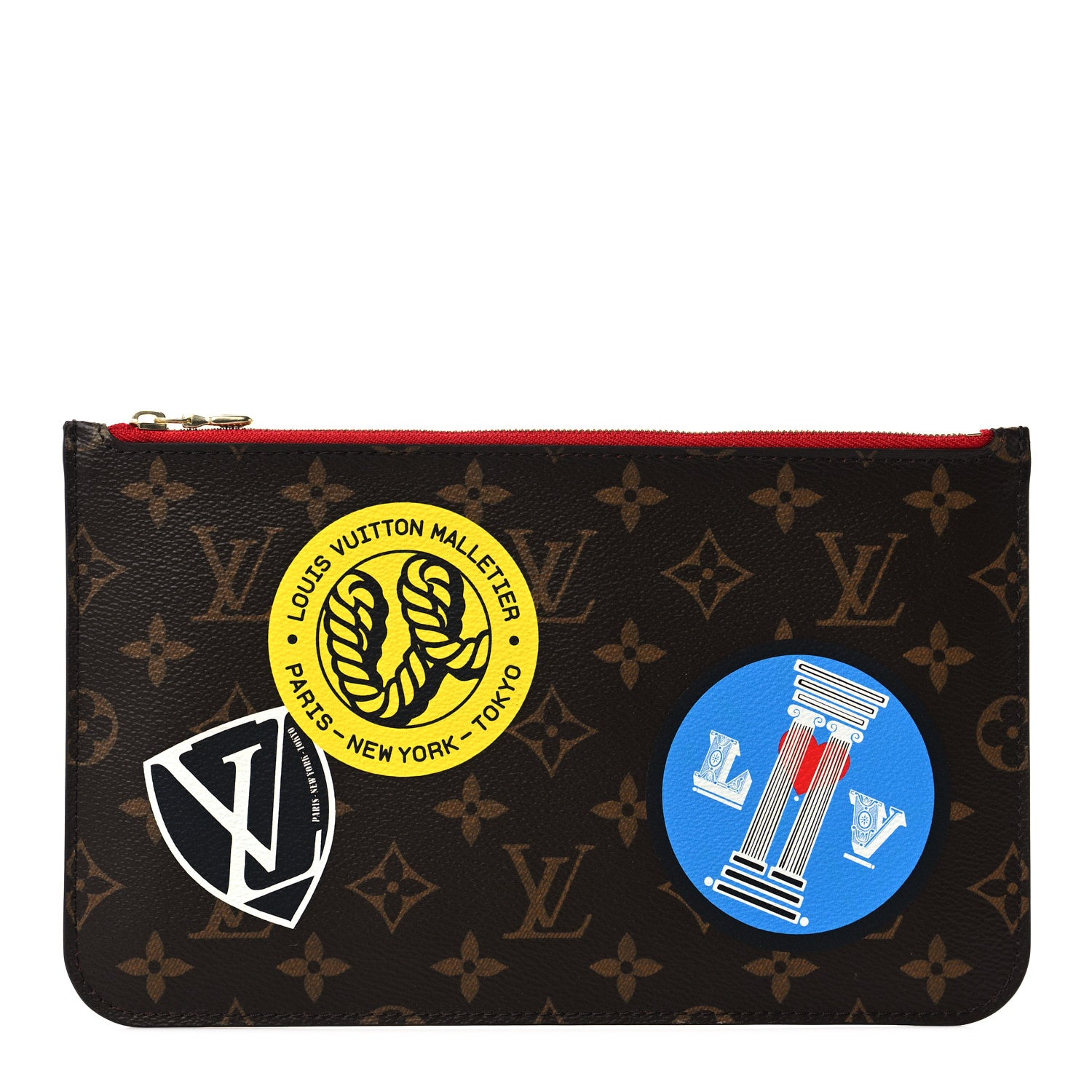 Louis Vuitton Monogram World Tour Neverfull MM GM Pochette 1 of 8