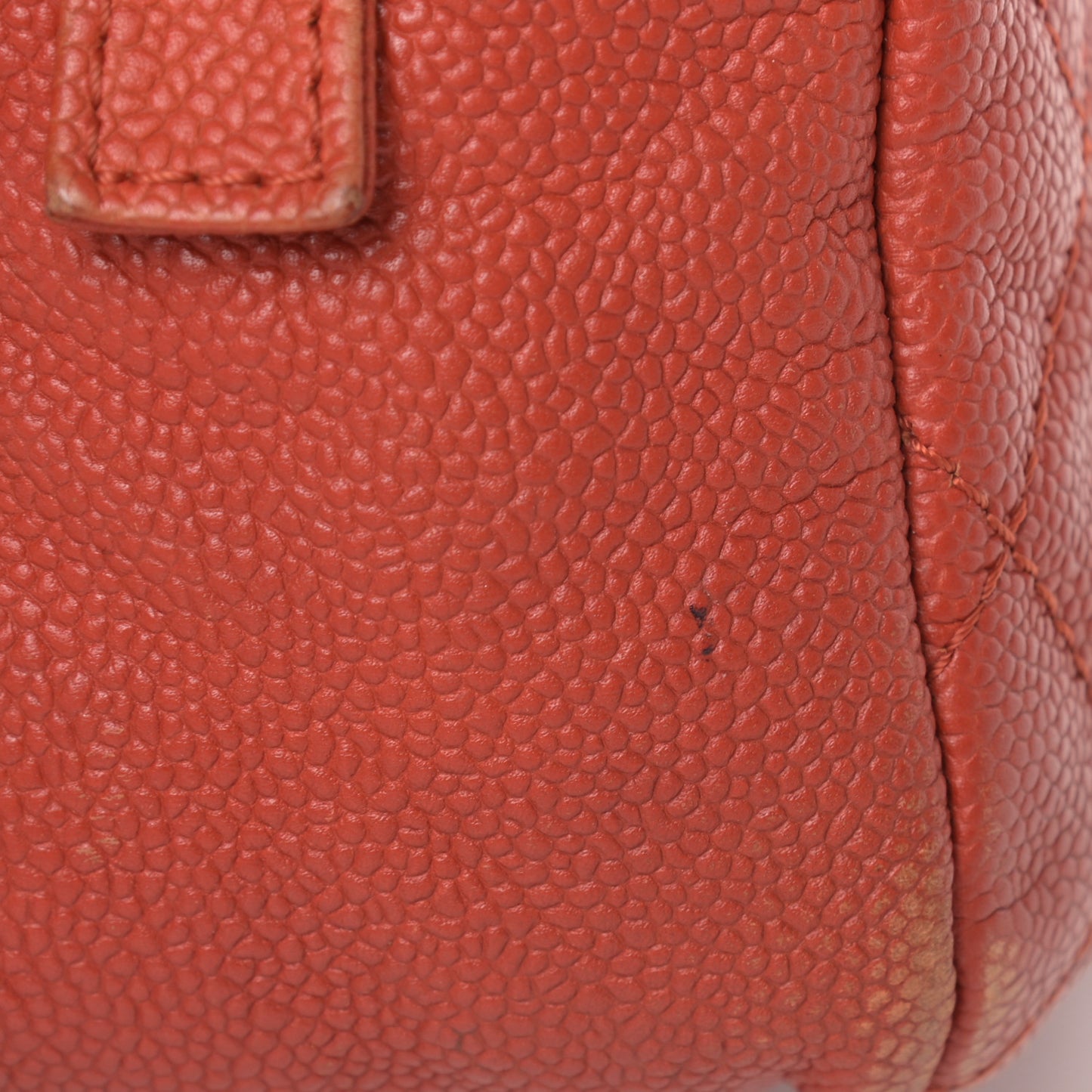 Caviar Quilted Medium Casual Journey Flap Red