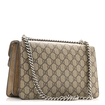 Gucci GG Supreme Monogram Small Dionysus Shoulder Bag Taupe 3 of 14