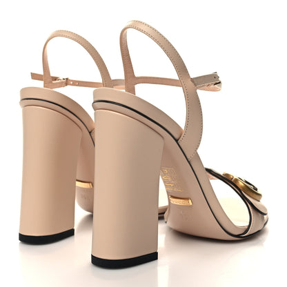 Gucci Lifford Calfskin GG Marmont Ankle Wrap 105mm Sandals 38.5 Skin Rose 4 of 7