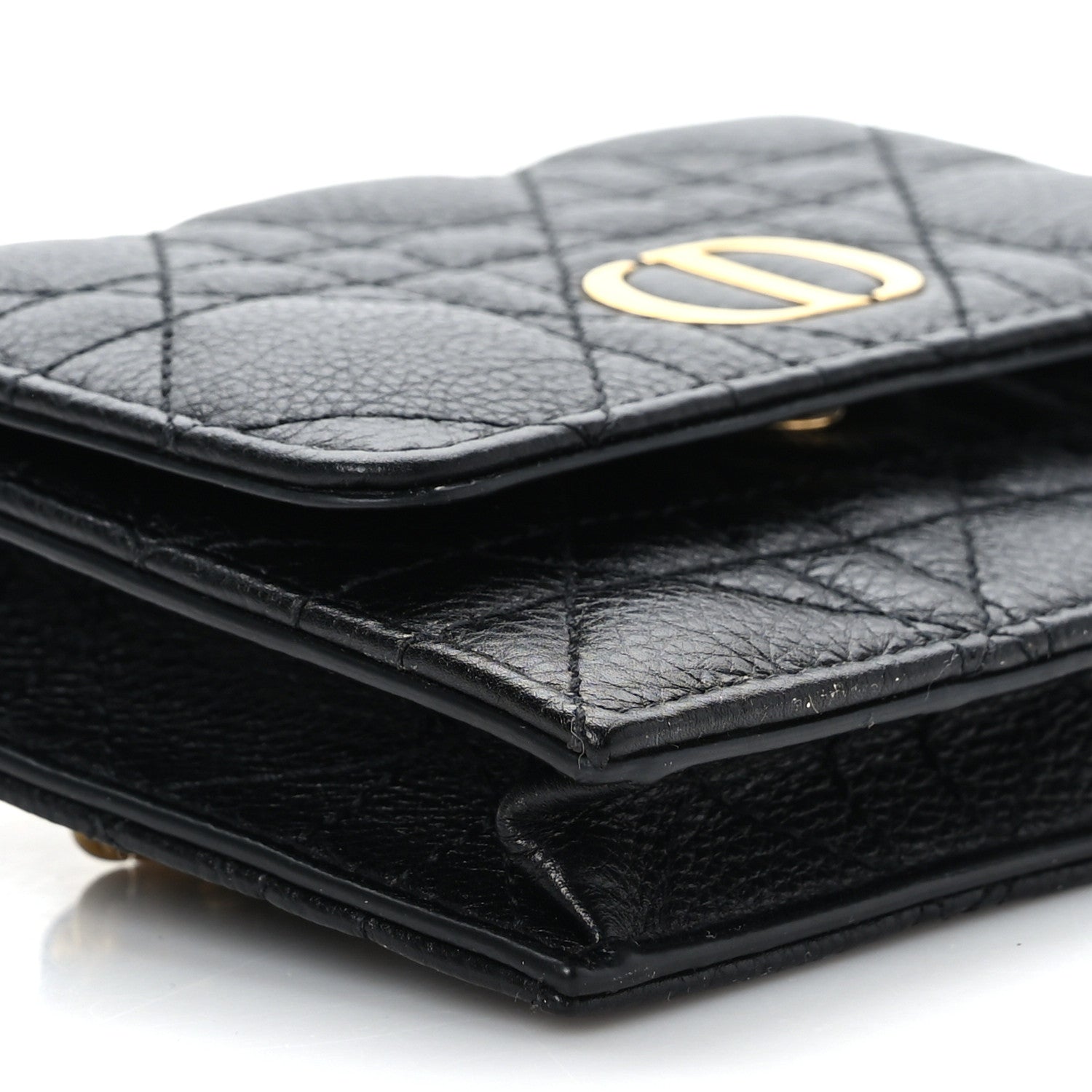 Christian Dior Calfskin Cannage Mini Caro Belt Pouch Black 8 of 9
