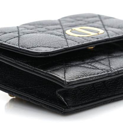 Christian Dior Calfskin Cannage Mini Caro Belt Pouch Black 8 of 9