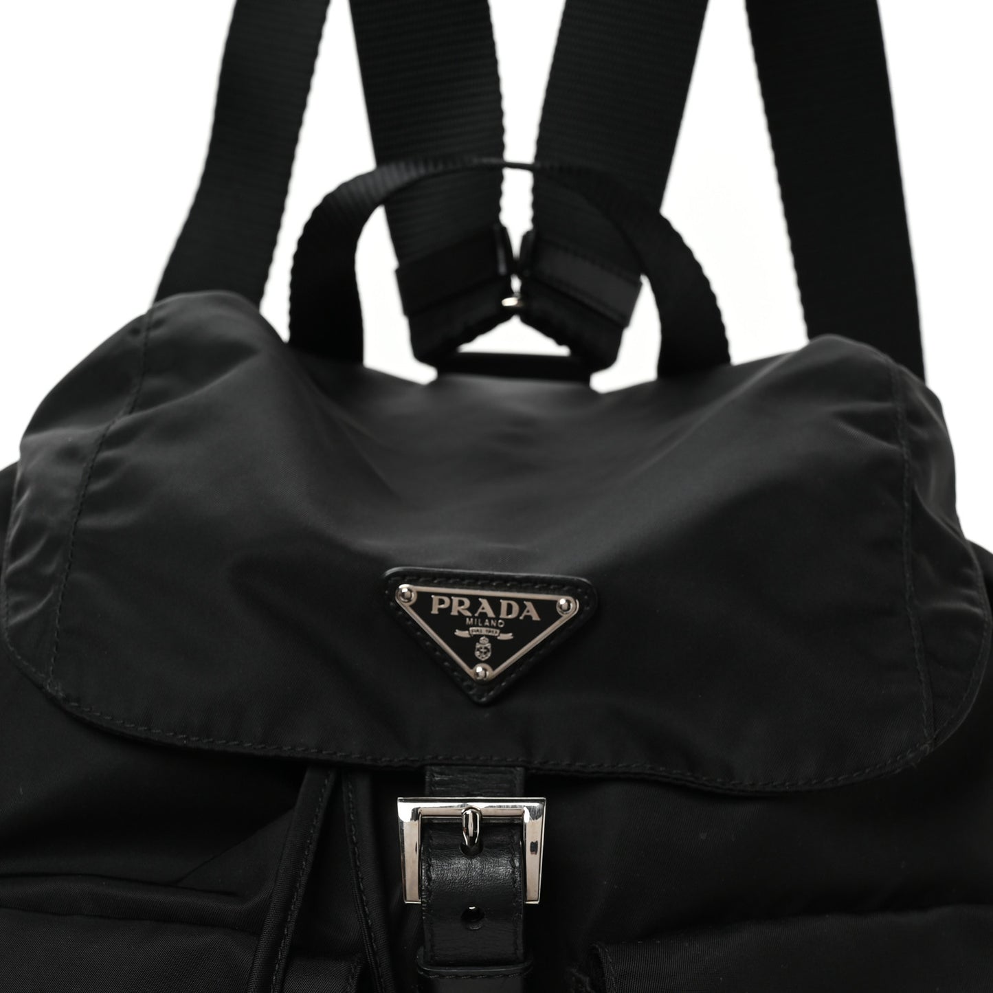 Nylon Vela Medium Backpack Black