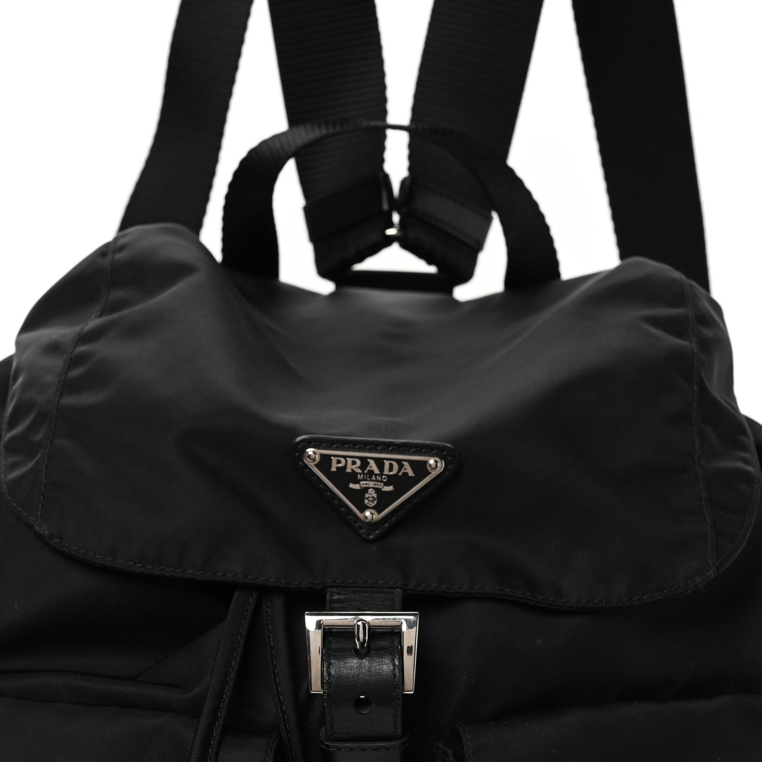 Prada Nylon Vela Medium Backpack Black 8 of 10