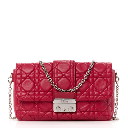 Christian Dior Lambskin Cannage Miss Dior Promenade Pouch Red 1 of 11