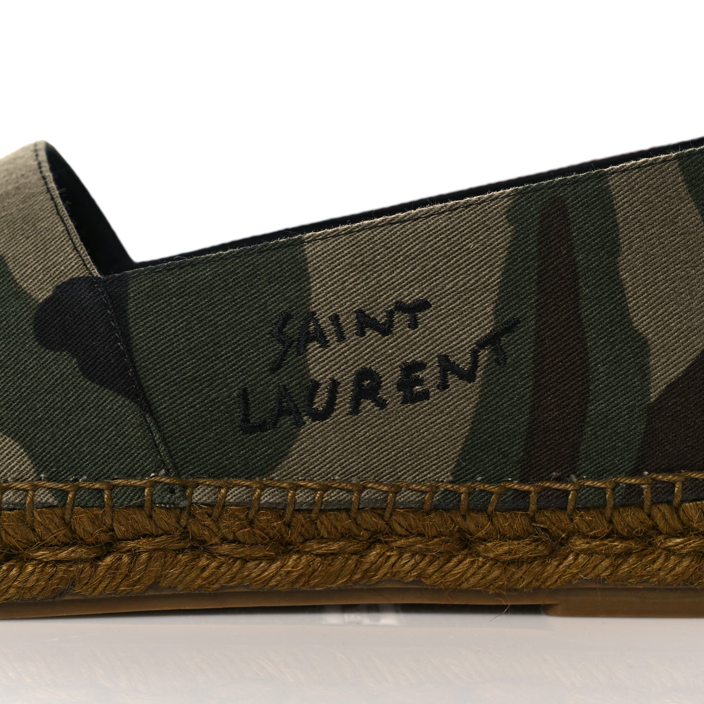 Canvas Camouflage Espadrilles 41 Kaki Black