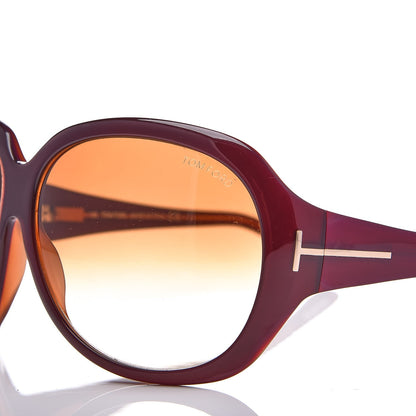Tom Ford Sabine Sunglasses TF65 Burgundy 5 of 7