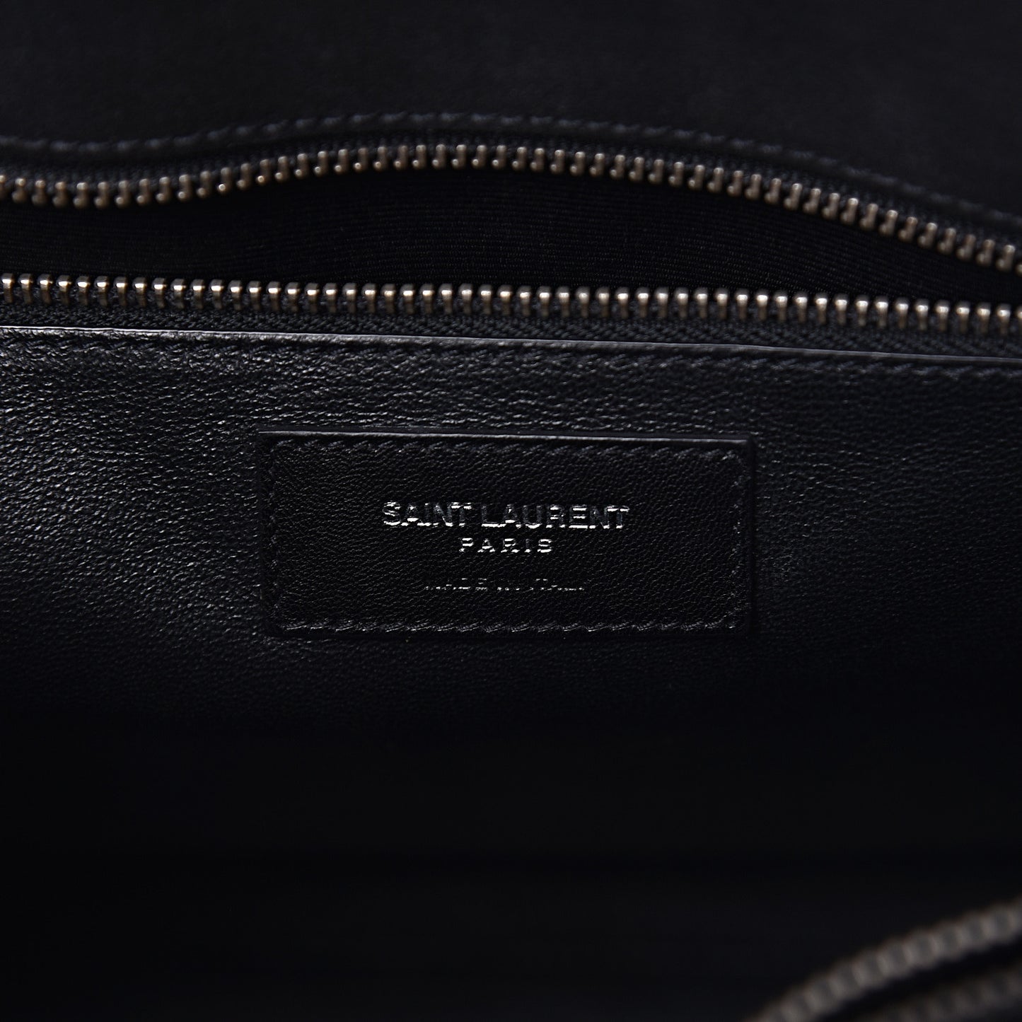 Suede Crocodile Embossed Small Sac De Jour Black