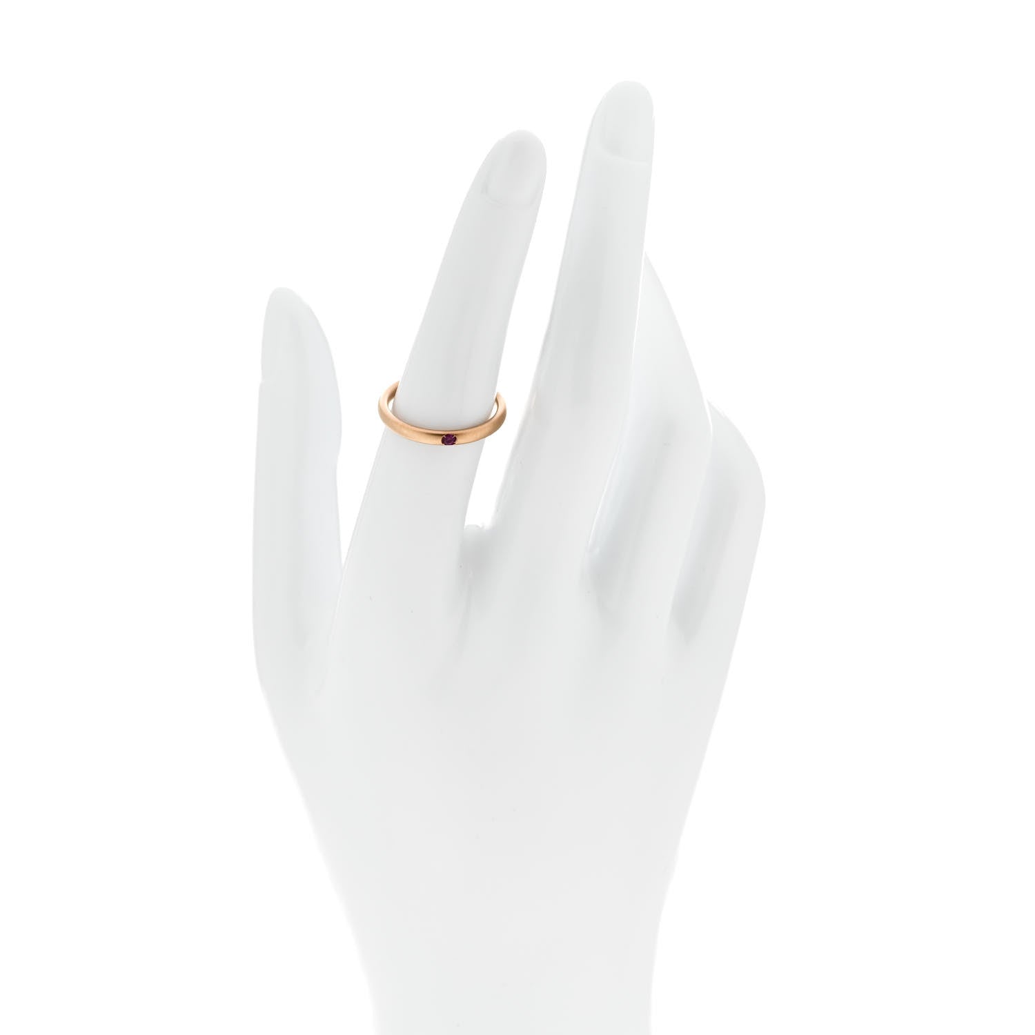 Pomellato 18K Rose Gold Ruby Lucciola Ring 53 6.25 2 of 6