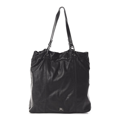 Burberry Calfskin Cinch Cord Shoulder Bag Black 1 of 9