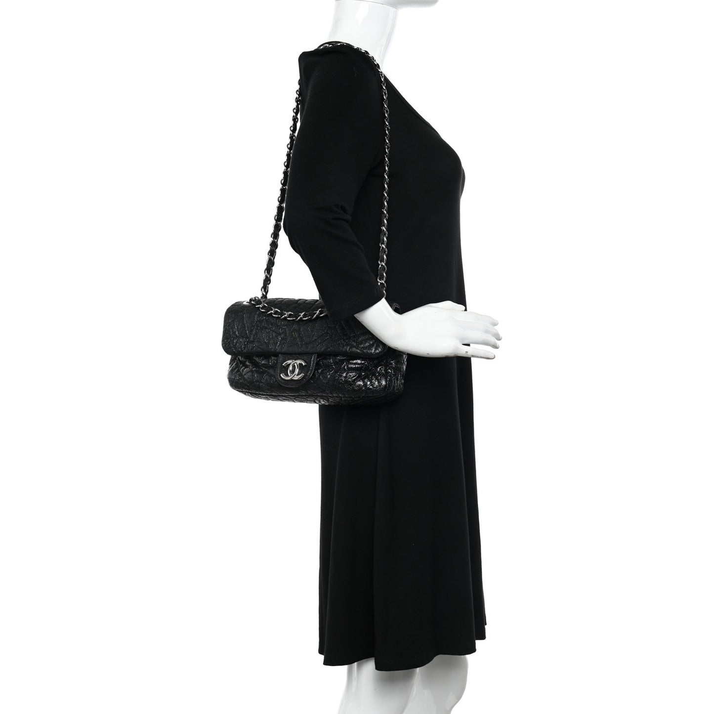 Vinyl Small Graphic Edge Flap Black