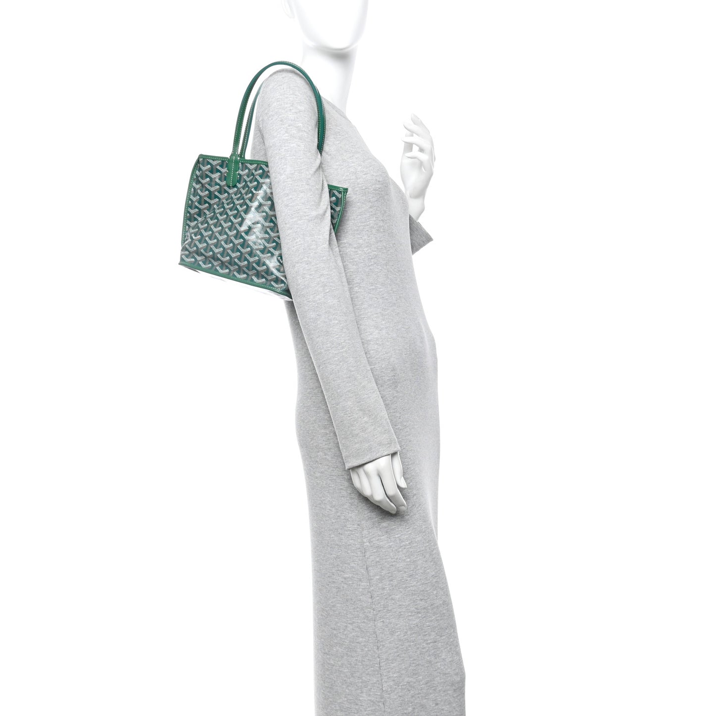 Goyardine Reversible Mini Anjou Green Green