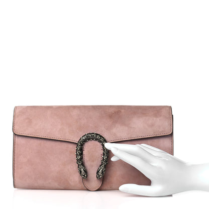 Gucci Suede Dionysus Clutch Blush 2 of 14