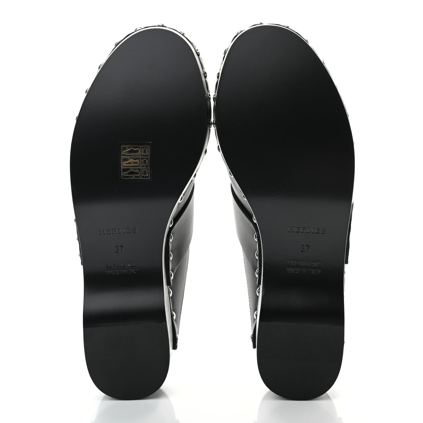 Calfskin Calya Mules 37 Black