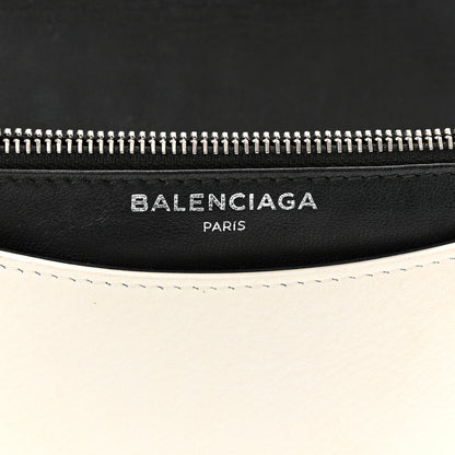 Balenciaga Pebbled Calfskin Chain Wallet White 9 of 13