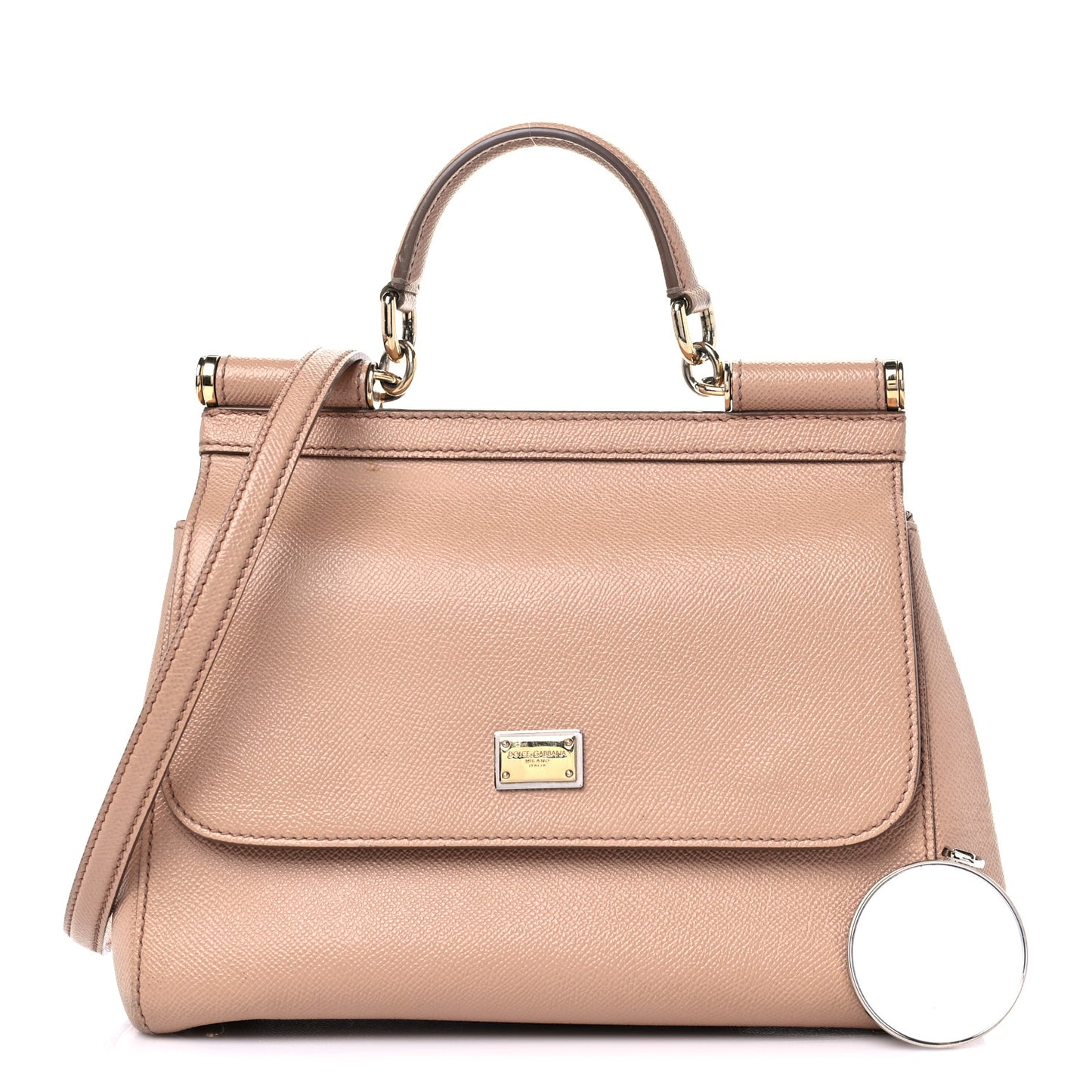 Dauphine Medium Miss Sicily Satchel Beige