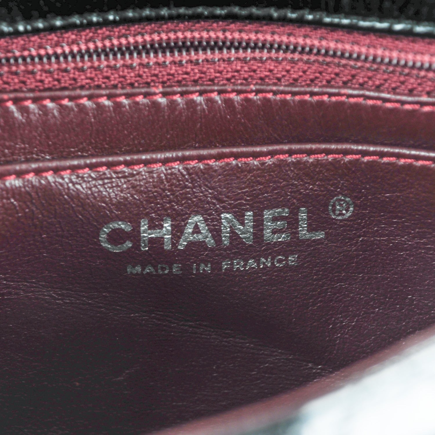 Chanel Distressed Patent Calfskin Quilted Mini Square Flap Black 7 of 8