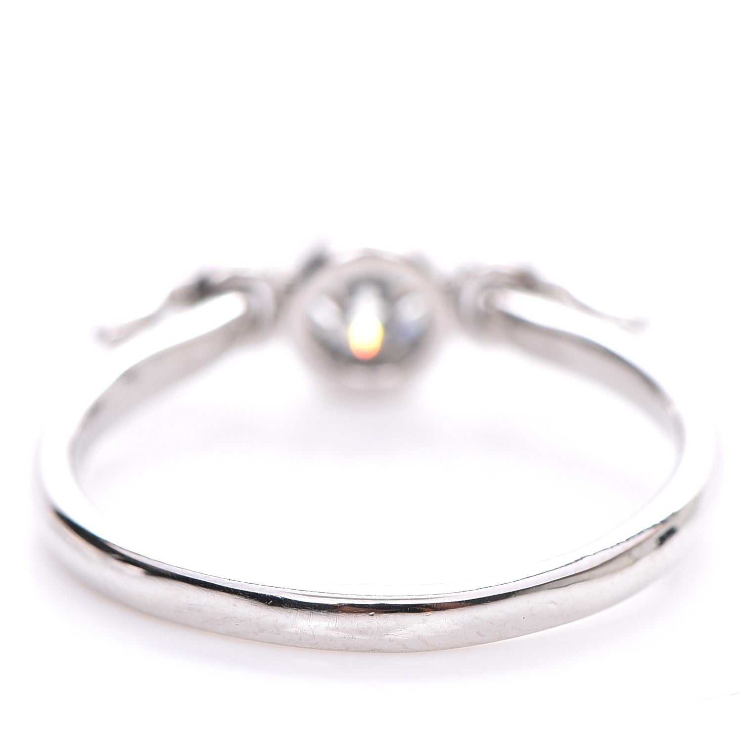 Tiffany Platinum Diamond Elsa Peretti Swan Ring 5.25 5 of 5