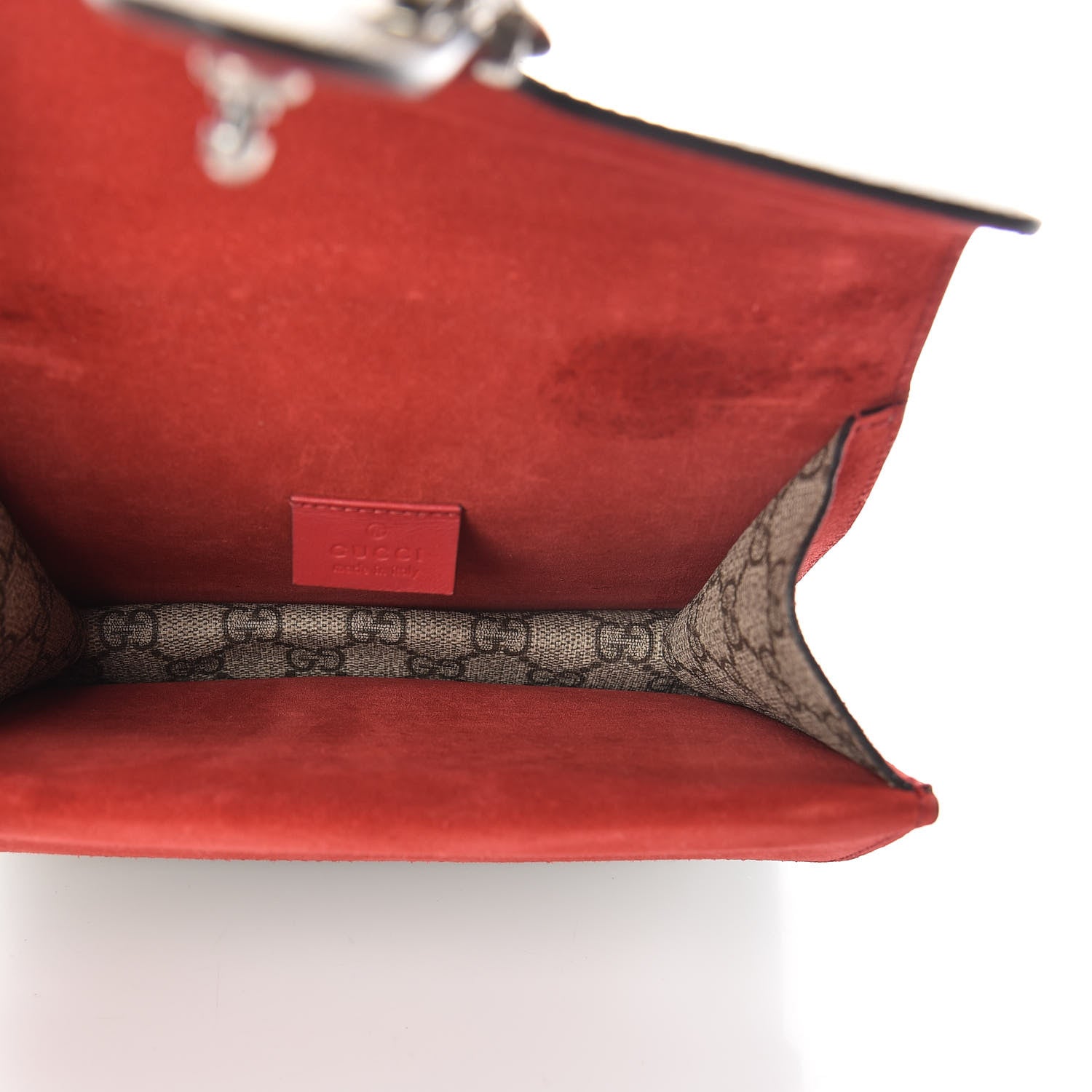 Gucci GG Supreme Monogram Mini Dionysus Shoulder Bag Hibiscus Red 5 of 13