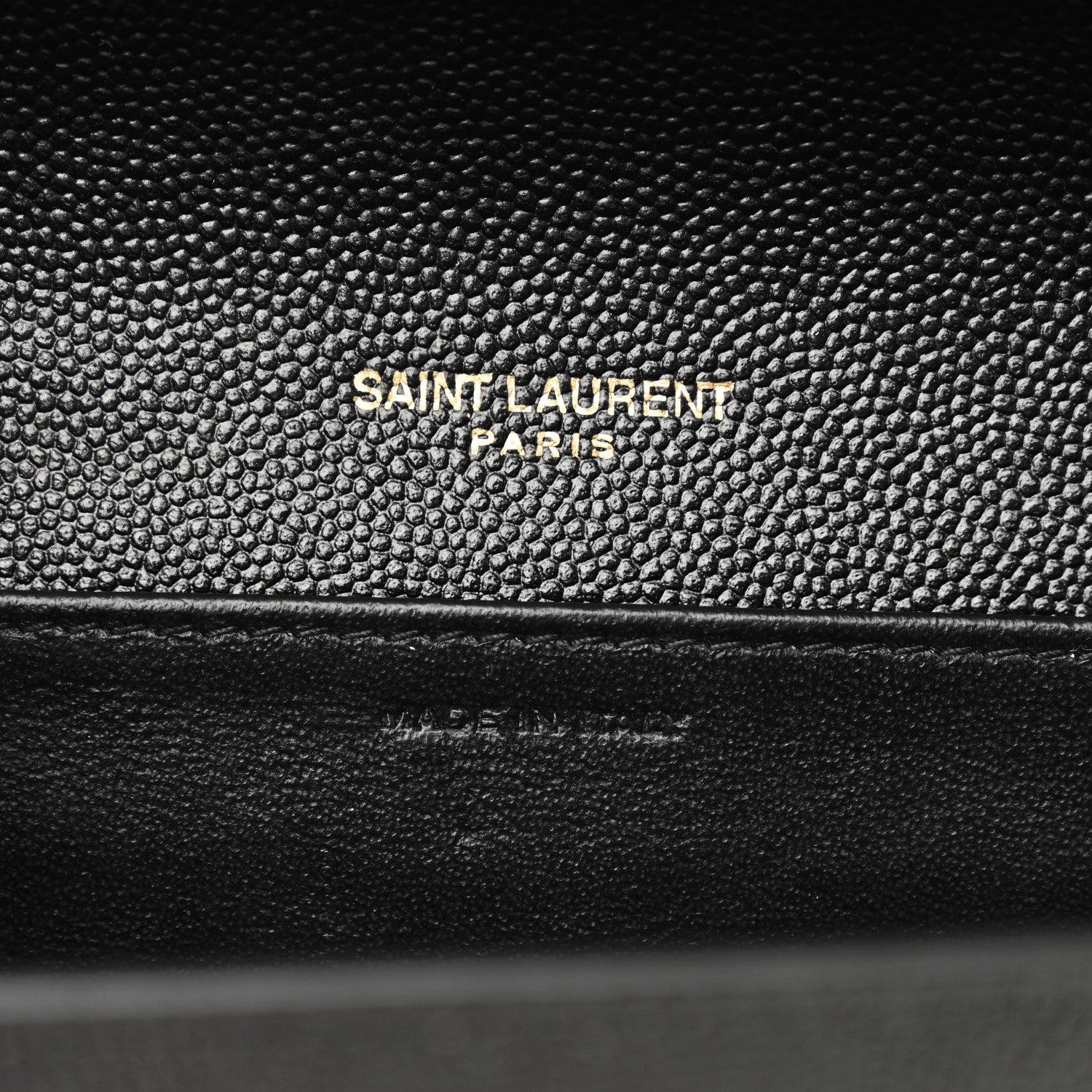 Saint Laurent Grain de Poudre Uptown Chain Wallet Black 7 of 10