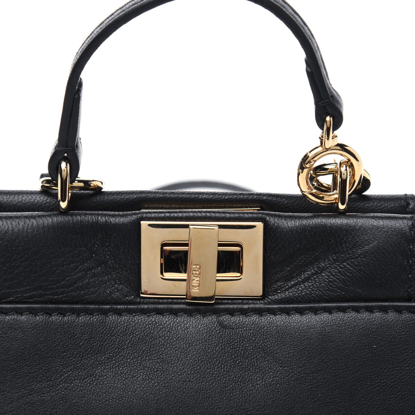 Nappa Micro Peekaboo Iconic Satchel Black