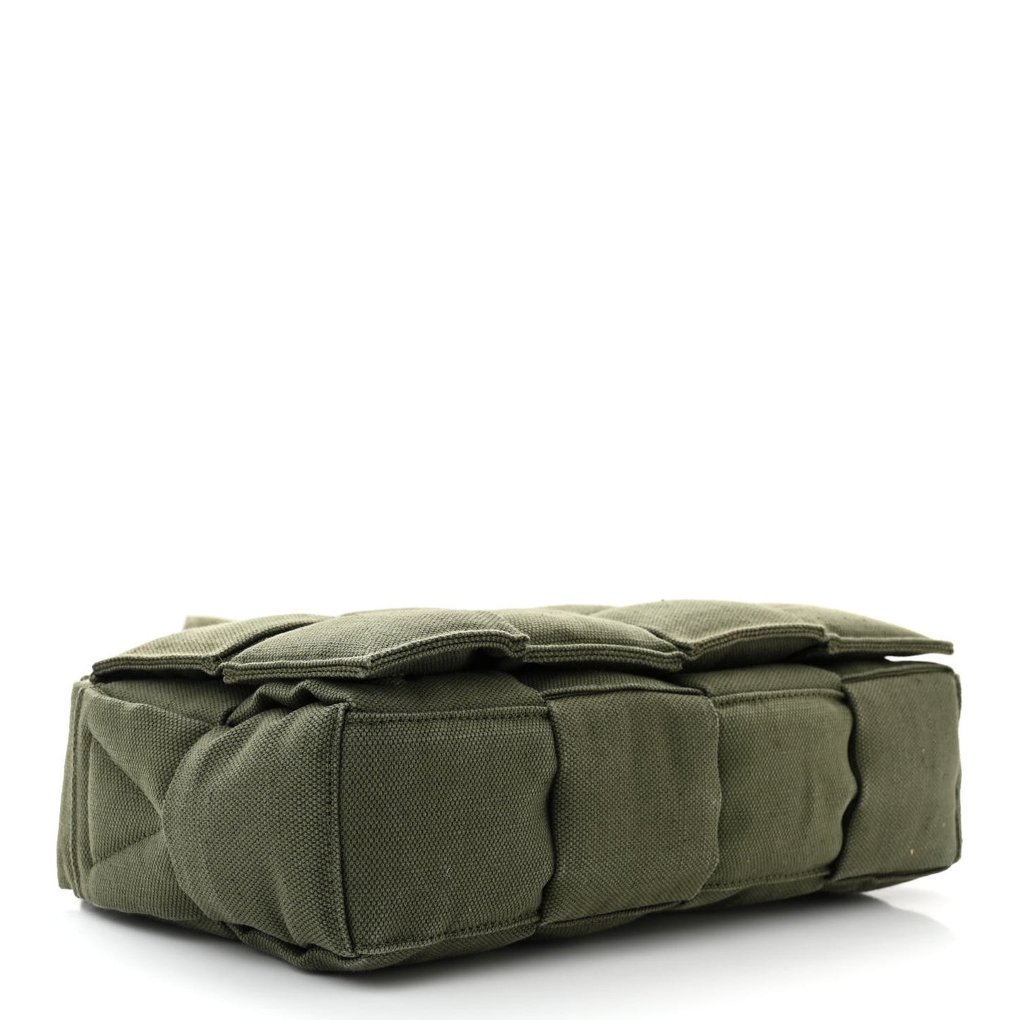 Canvas Intrecciato Padded Tech Cassette Belt Bag Crocodile