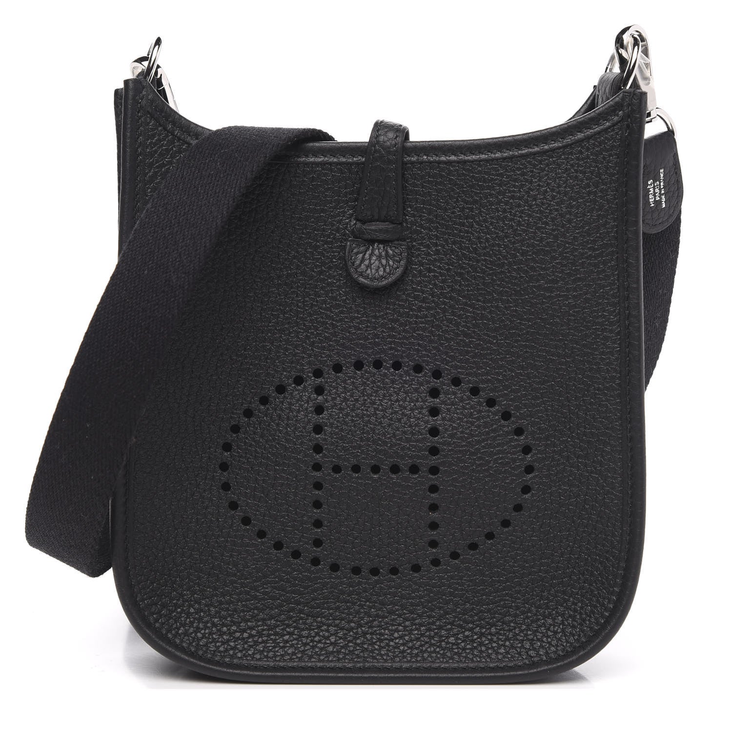 Hermes Taurillon Clemence Evelyne TPM Black 1 of 10