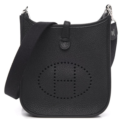 Hermes Taurillon Clemence Evelyne TPM Black 1 of 10