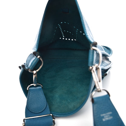 Hermes Taurillon Clemence Evelyne III PM Bleu Izmir 5 of 11