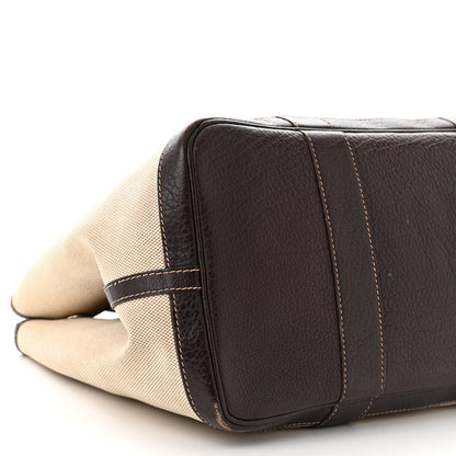 Hermes Buffle Skipper Toile Garden Party 36 MM Tote Marron Fonce 8 of 13