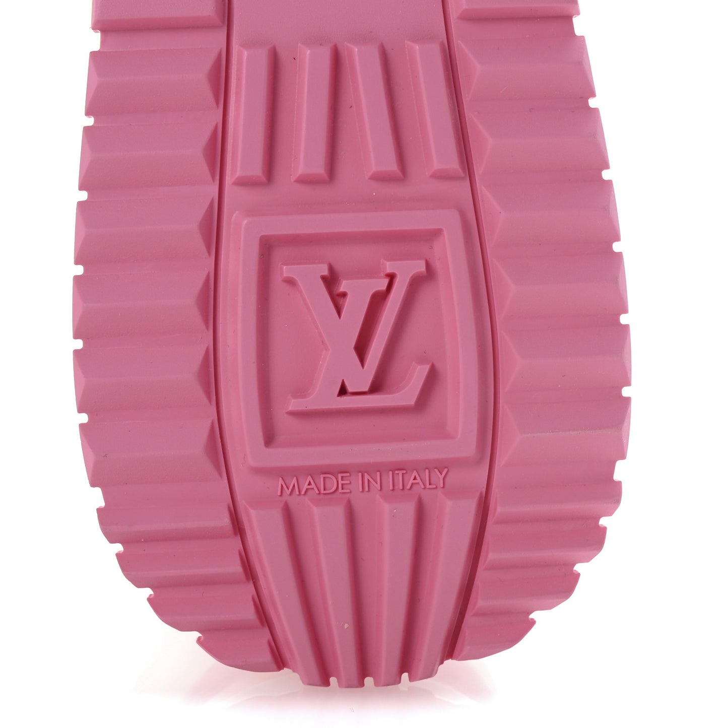 Calfskin Monogram Run Away Sneakers 38 White Pink